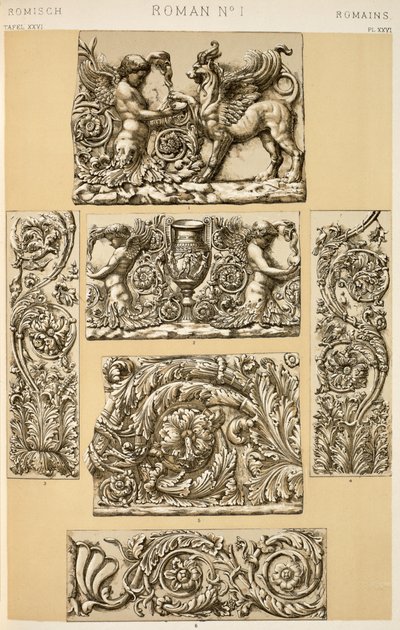 Roman Ornament from Ch VI, Plate XXVI from 